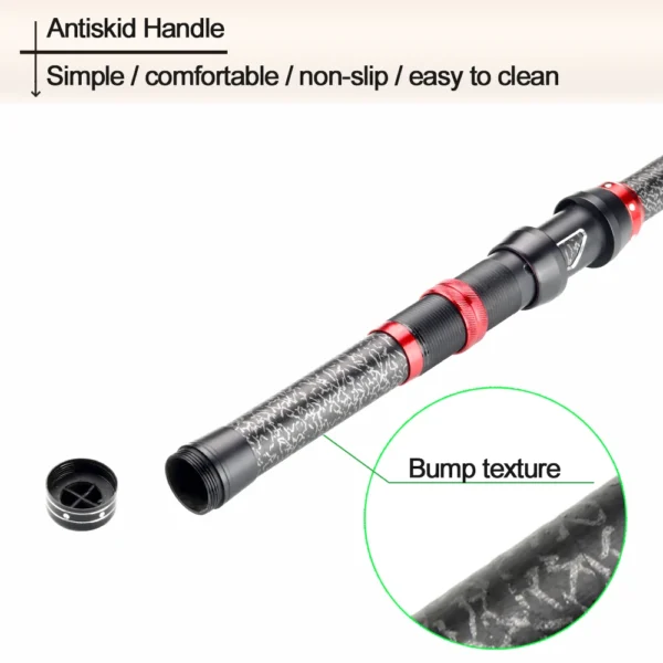 Telescopic Fishing Rod Reel Combo Optional Set Full Kit Fishing Rod Gear Spinning Reel Line Lures Space Pesca Mini Travel Surf - Image 2