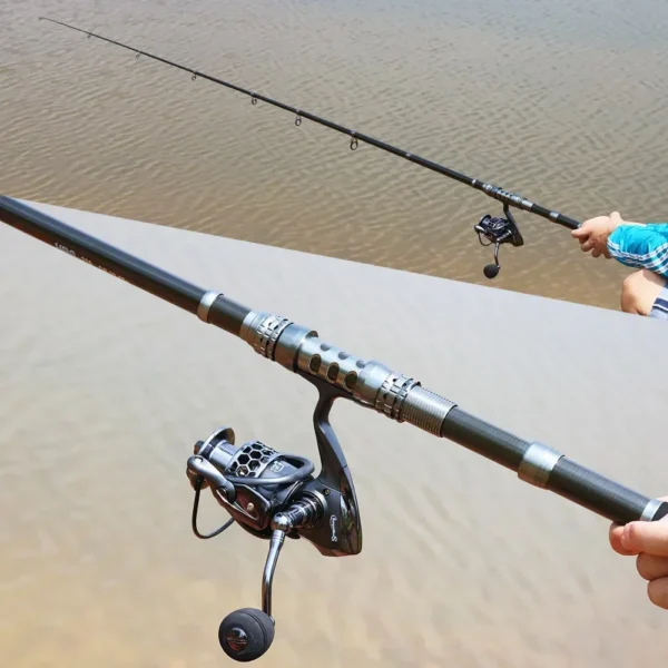 Sougayilang Fishing Rod and Reel Combo Telescopic Fishing Rod Spinning Reel Max Drag 20Kg for Saltwater Freshwater Beach Fishing - Image 5