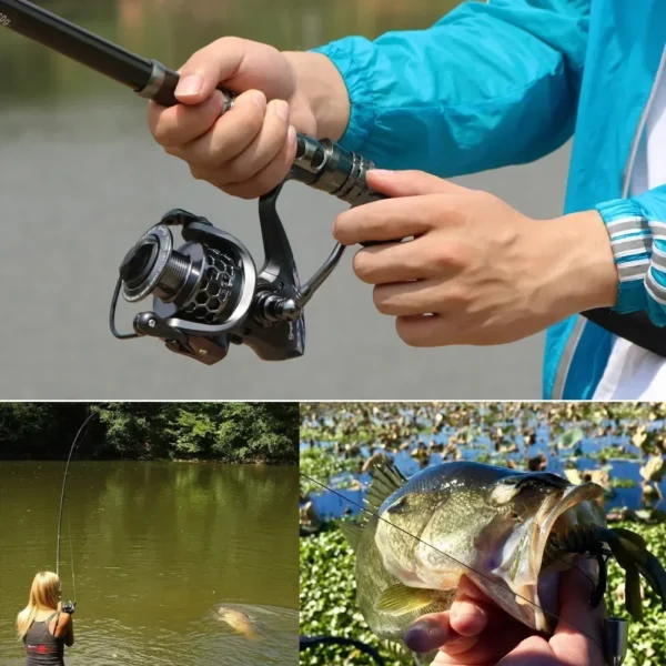 Sougayilang Fishing Rod and Reel Combo Telescopic Fishing Rod Spinning Reel Max Drag 20Kg for Saltwater Freshwater Beach Fishing - Image 6
