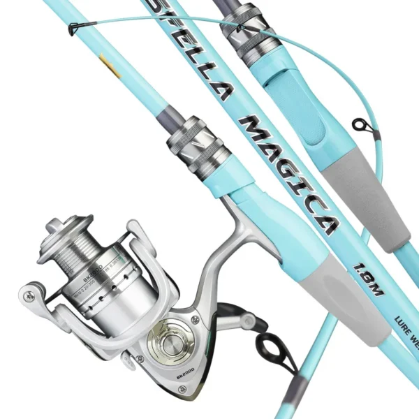 1.8m Lure Rod 2 Sec Fast Action M Power Spinning FRP Fishing Rod With Smooth Ceramic Guide Ring Lure Weight 3.5-21g Pole
