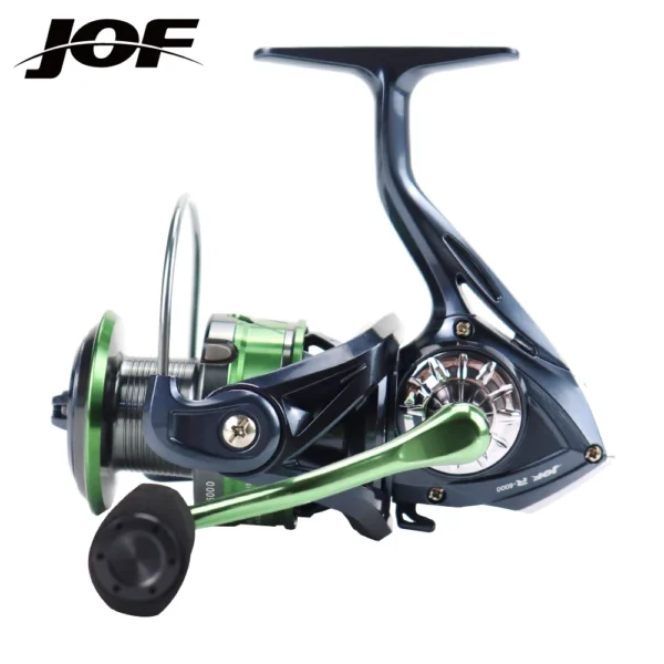 JOF Spinning Reels Saltwater Freshwater Fishing Reel Max Drag 10KG Ultralight Metal Frame Smooth Tough High Speed Fishing Reels
