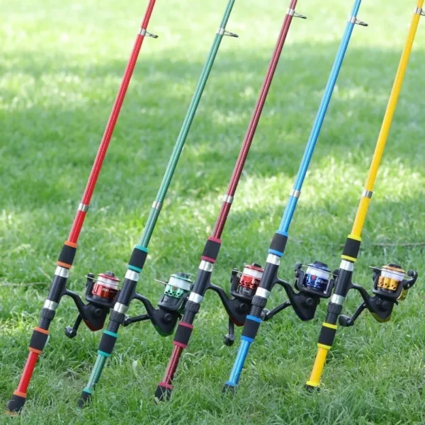 Sougayilang 1.8m Fishing Pole Full Kits with Telescopic Fishing Rod and Spinning Reel Baits Hooks Set with 500m Fishing Line - Image 6