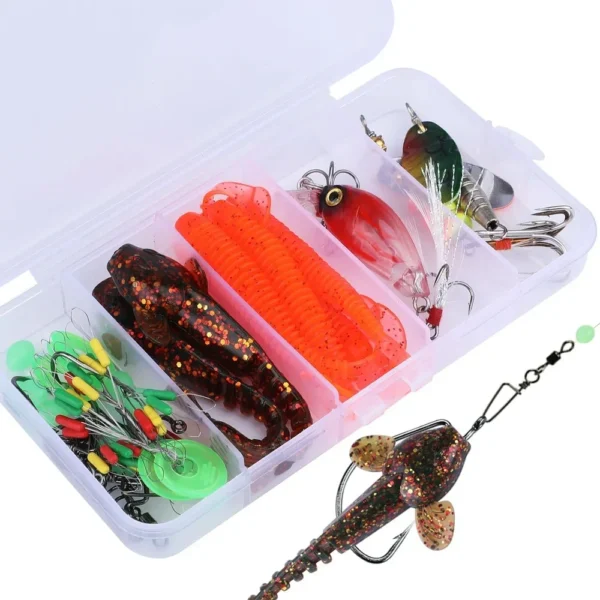 Sougayilang Fishing Rods and Reels Set Bag Portable 5 Sections Fishing Rod and 12LB Max Drag Baitcasting Reel Set Carp Fishing - Image 4