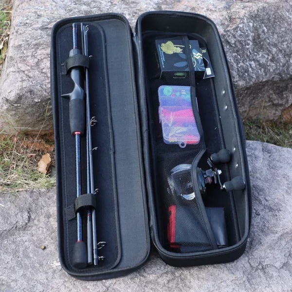 Sougayilang Fishing Rods and Reels Set Bag Portable 5 Sections Fishing Rod and 12LB Max Drag Baitcasting Reel Set Carp Fishing - Image 6